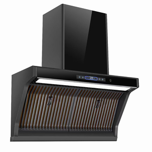 Extractor de humo de <span class=keywords><strong>cocina</strong></span> con chimenea inteligente de estilo chino, ventana de apertura automática, <span class=keywords><strong>campana</strong></span> <span class=keywords><strong>extractora</strong></span> de vidrio templado súper silenciosa - Product Image 1