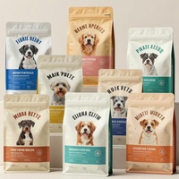 Sachet Doypack PE Personnalisé avec Logo Imprimé, Qualité Alimentaire, Anti-Fuite, Fermeture Éclair, Structure Flexible, Haute Résistance pour Croquettes pour Animaux