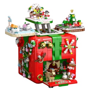 Gran caja de rompecabezas interactivo 3D creativo DIY ensamblar juego de bloques de construcción cuadrados de plástico con mecanismos modelo de juguete - Product Image 1
