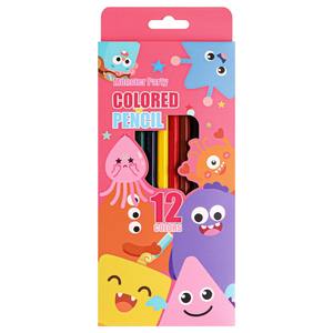 Set di 12 Matite Colorate con Motivi di Mostri Cartoon, Cancelleria per Studenti, Set per Disegno e Graffiti per Bambini - Product Image 5