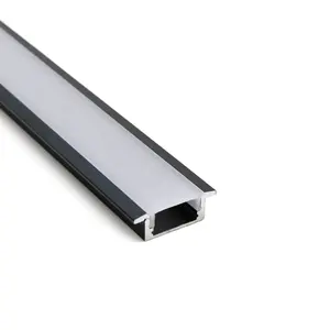 Hoge Kwaliteit Verzonken Type 17*08Mm Led Strip Licht Zilver Zwart Wit Led Aluminium Profiel Voor Led Strip licht