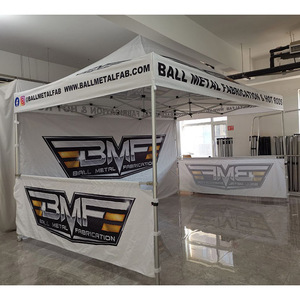 Ánh nắng mặt trời chất lượng cao tùy chỉnh 10x10 xách tay nhôm <span class=keywords><strong>Pop</strong></span> Up triển lãm thương mại Tán lều gazebo với lông cờ bảng Bìa - Product Image 5