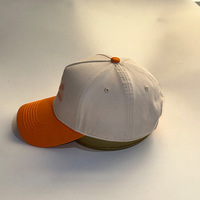Gorra de Béisbol Bordada en Tela de Rizo 3D, 100% Algodón, Estilo Deportivo Urbano Personalizado, 5 Paneles, Visera Curva, Dos Tonos, Cierre a Presión