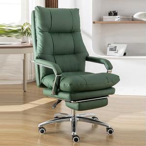 Ghế văn phòng cao cấp thiết kế sang trọng, tay vịn đệm mềm, đệm ngồi mút dày, màu đen, ghế giám đốc có tựa chân và tựa đầu, bánh xe <span class=keywords><strong>PU</strong></span> - Product Image 2