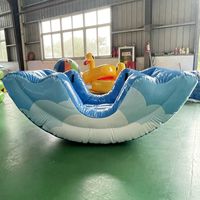Bateau aquatique gonflable hermétique et écologique, modèle Pirate Arc-en-ciel Balançoire à bascule Pastèque, Prix usine