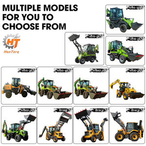 Hantorq 388 4wd मिनी लोडर बैकहोय फ्रंट लोडर और बैकहोय छोटे 2.5 स्पष्ट टन प्रकार के खुदाई व्हील लोडर - Product Image 5