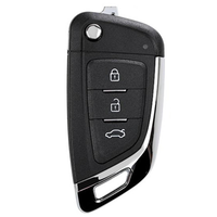 Clé Intelligente de Voiture Xhorse XKKF06EN Style Couteau Sans Fil Programmable Universelle avec Émetteur 3 Boutons pour Télécommande BMW VVDI