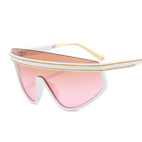 Gafas de Sol Vintage para Hombre, Gafas de Sol de Moda para Hombre 2024, Gafas de Sol de Diseñador de Lujo para Mujer, Gafas de Sol de una Sola Pieza