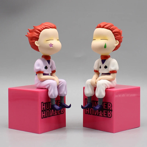 Figura de HUNTERS de Anime de 12CM, 2 estilos, <span class=keywords><strong>muñeco</strong></span> bonito, figura de acción de Hisoka, figura de tapón, modelo sentado de Hisoka, juguetes de colección de PVC - Product Image 3