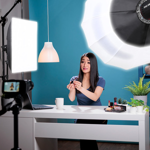 Luz de Relleno LED de Alto Brillo FB UCL-200W, Luz de Relleno Exterior Ajustable de Aluminio, Iluminación de Estudio con Control Remoto para Transmisión en Vivo - Product Image 3