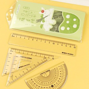 Juego de Reglas Chenguang ARL960G3, Regla Recta de 15 cm, Triángulo, Transportador, Útiles Escolares para Estudiantes - Product Image 1
