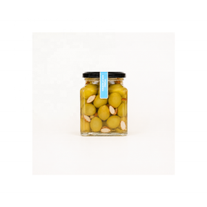 Olives vertes Perla Verde farcies aux amandes grillées 300g Poids net Origine Espagne - Product Image 2