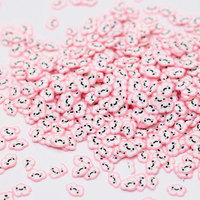 500G Diy Nail Art Polymeerklei Hagelslag Mix Kleur Happy Face Cloud Tomatenfruit Plakjes Handgemaakte Accessoires Voor Liefdesthema