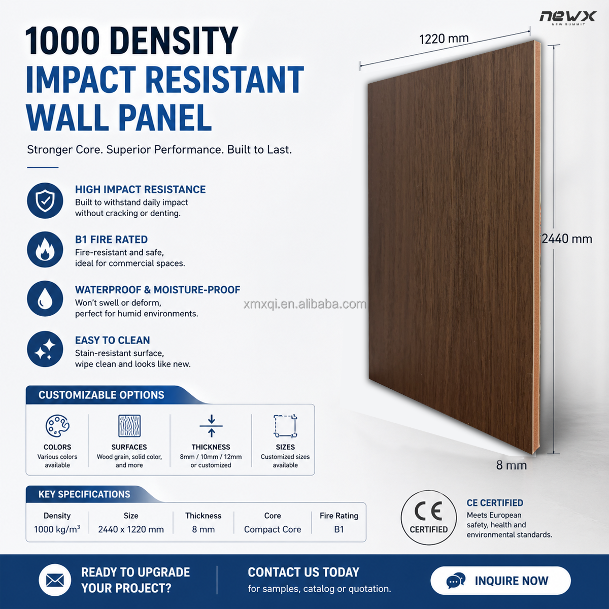 Panneau mural densité 1000