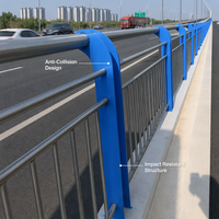 Edelstahl Moderne Veranda-Brückengeländer Korrosionsbeständige Außenbalustrade für Flussufer und Straßen Einfach zu Installieren
