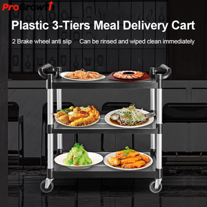 Fournitures pour hôtels <span class=keywords><strong>et</strong></span> restaurants Chariot à main en plastique commercial Collection <span class=keywords><strong>de</strong></span> bols utilitaires Stockage ménager Chariot <span class=keywords><strong>de</strong></span> livraison <span class=keywords><strong>de</strong></span> <span class=keywords><strong>repas</strong></span> - Product Image 5
