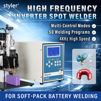 STYLER CE IOS Nouvelle soudeuse à points industrielle à batterie en acier inoxydable 1500A 500W 0,8 mm d'épaisseur pour l'assemblage de batteries au lithium