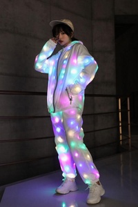 Abbigliamento da ballo a LED all'ingrosso <span class=keywords><strong>in</strong></span> abiti luminosi set <span class=keywords><strong>Costume</strong></span> da illuminazione colorato LED flash dance wear per uomo e donna - Product Image 4