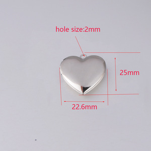 Thép Không Gỉ Trái Tim Ảnh Hộp Tự Làm Đồ Trang Sức Có Thể Mở Mề Đay Hình Ảnh Quyến Rũ Mặt Dây Chuyền Cho Vòng Cổ - Product Image 2