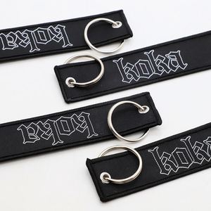 Porte-clés personnalisé style streetwear noir en forme de jet tag pour festivals de musique et événements de culture skate (vente en gros) - Product Image 4