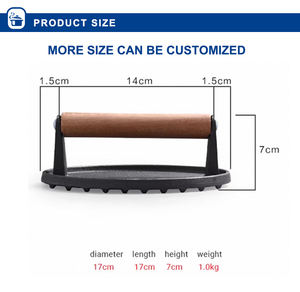 Fabricante de <span class=keywords><strong>hamburguesas</strong></span> de hierro JINHU de alta calidad al por mayor con diseño antiadherente ecológico para prensar <span class=keywords><strong>hamburguesas</strong></span> carne y verduras - Product Image 2