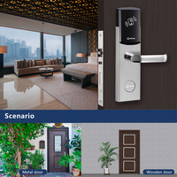 Cerradura Inteligente para Hotel Orbita con Tarjeta RFID, Sin Llave, de Acero Inoxidable, con Software de Gestión Gratuito