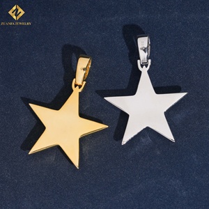 Pendentif de luxe pour homme en argent 925 plaqué or 18 carats avec moissanite, style hip-hop, serti de pierres, pour un usage quotidien - Product Image 5
