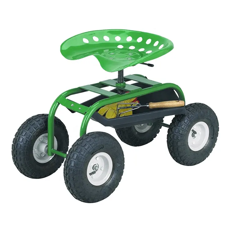 Bahçe tekerlekli hareketli rolling tabure bahçe haddeleme çalışma koltuk arabası bahçe traktörü çalışma koltuğu