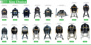 Barbecue au charbon de bois Kamado en céramique Auplex Premium Classical Series 21 pouces avec télécommande, cuisine extérieure multifonctionnelle - Product Image 6
