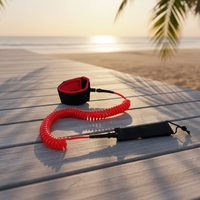 Meilleure vente pas cher SUP Laisse 11 Pieds Enroulés Stand Up Paddle Board Planche de Surf Laisse Surf Rester à bord Sangle de Cheville
