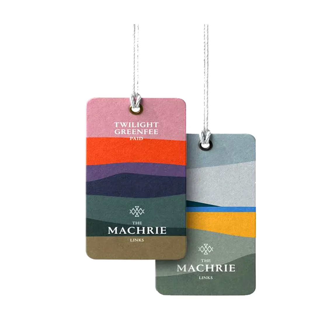 Neue Premium-Kleidung Verpackung Benutzer definiertes Logo Papier Dankes karte Hang Tag UV-geprägte Hang Tags mit Loch Hang Tag Kleidung Tags Etiketten