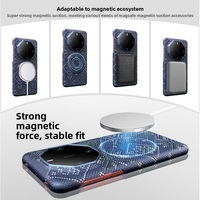 Coque de téléphone en fibre de carbone de luxe, couleur unie, magnétique, pour Mate 60 RS, antichoc, fine, anti-traces de doigts, gaufrée