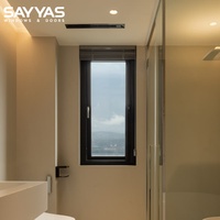 Fenêtre en aluminium et plastique de la série SAYYAS 115 avec double vitrage trempé, isolation thermique, joints EPDM et couleurs de surface personnalisées