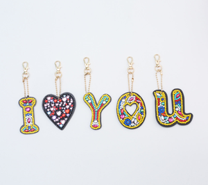 E-021 + bricolage diamant peinture dessin animé Notes de <span class=keywords><strong>musique</strong></span> résine sac porte-clés bijoux cadeau - Product Image 2