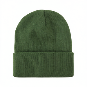 Gorro de Punto para Mujer Lb, 100% Acrílico, Gorro de Invierno Suave, Informal, de Color Sólido, Tipo Estándar - Product Image 1
