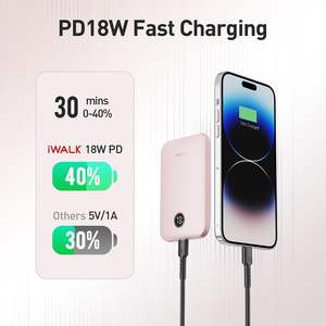 Articles en vrac bon marché Design ergonomique mince Banque de puissance magnétique sans fil Chargeur portable magnétique 5000mAh avec un grand sens de préhension - Product Image 4