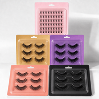 Carte blister transparente personnalisée pour cosmétiques, plateau transparent en PET avec carte en carton imprimée offset, vente en gros