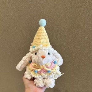 Peluche Coniglio con Orecchie Pendenti, Simpatico Giocattolo, Set Regalo di Compleanno, Bambola, Portachiavi, Ciondolo per Borsa - Product Image 3