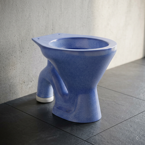 ชุดสุขภัณฑ์แบบชิ้นเดียว EWC European Water Closet สีดำด้าน เซรามิก ระบบดูดน้ำแบบดับเบิ้ลไซฟอน แบบ S-Trap ติดตั้งบนพื้น - Product Image 3