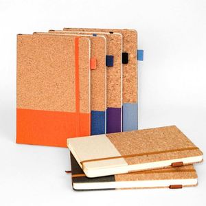 A5 Spiral Diary <b>Planner</b> Binder Notebook Set 100 Sheets Printed Manifestation <b>Journal</b> Cork Cloth PU Fabric Hardcover Wholesale - Product Image 3