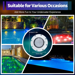 Iluminación LED RGB para piscina, lámpara LED de 45W, <span class=keywords><strong>faro</strong></span> submarino, luz subacuática para piscina - Product Image 5
