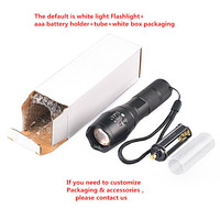 Haute puissance lumen 2000 résistant à l'eau Zoom torche 10W Led XML T6 puissante lampe de poche Led tactique pour hôtel/maison/voyage