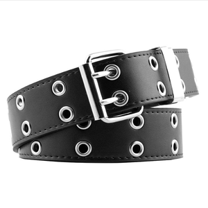 2023 nuovo stile Punk <span class=keywords><strong>Jeans</strong></span> coreani cintura moda per le signore doppio disegno dell'occhio di scarico con fibbia in ferro - Product Image 3
