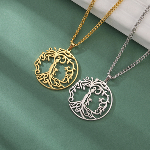 Collana Albero della Vita Myshape, Collana Famiglia Madre e Figli, Amuleto Protettivo in Acciaio Inossidabile, Regalo per la <span class=keywords><strong>Mamma</strong></span> - Product Image 5