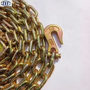 G70 5/16 "và 3/8" chúng tôi loại Tie xuống xe tải Trailer Tow Chain 20ft mạ kẽm với 2 clevis lấy móc nhà sản xuất flt chuỗi - Product Image 2