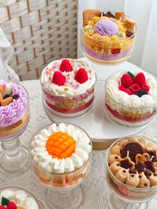 Soy Wax Handmade Cute Christmas Dessert Cake Scented <strong>Art</strong> <strong>Candles</strong> Customizable Personalized Logos for Decorating Spas Dessert - Product Image 3