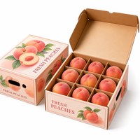 Boîte d'emballage personnalisée en carton ondulé pour fruits, idéale pour la vente au détail agricole et la livraison de produits frais