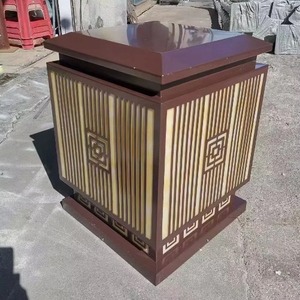 Lámparas de Poste de Acero Inoxidable E27 LED para Exteriores, Jardín, Villa, Puerta, Lámpara de Pared Semi Empotrada, 50000 Horas de Vida Útil - Product Image 4