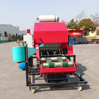 Machine de ensilage combinée Napier Grass Peanut Corn Hay Straw Stalk, avec hacheuse et ensileuse, moteur diesel, haute productivité, automatique