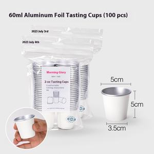 Mini gobelets à dégustation épais personnalisés 2/4/7oz Gobelets en papier à paroi simple jetables Gobelets à <span class=keywords><strong>expresso</strong></span> avec estampage à chaud doré - Product Image 6